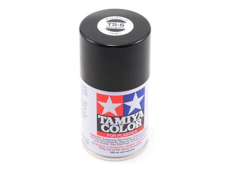 Tamiya TS-6 Matte Black Spray Lacquer 3 oz 85006