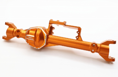 Treal Rear Steering Axle Housing Aluminum 7075 Mirror 4WS Rear Axle for Axial RBX10 Ryft Orange