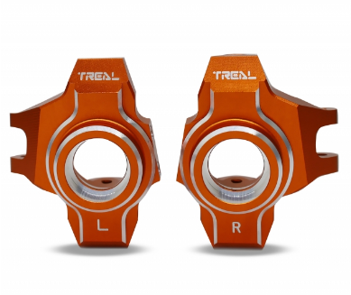 Treal Aluminum 7075 Front Steering Knuckles for Axial RBX10 Ryft Orange x002w8huz3