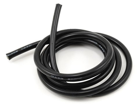 ProTek RC 10awg Black Silicone Hookup Wire (1 Meter)  PTK-5611