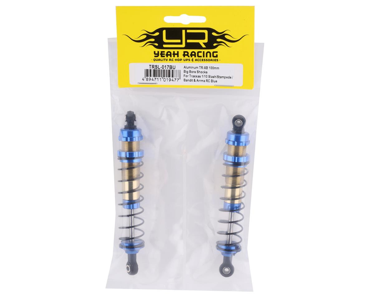 YEA-TRSL-017BU Yeah Racing Traxxas Slash/Stampede/Bandit Aluminum Big Bore Shocks (Blue) (2) 