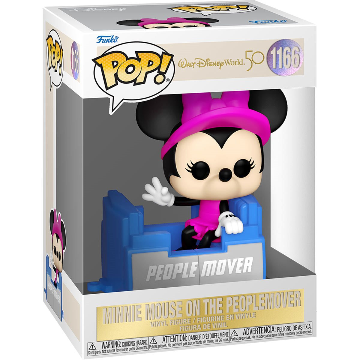 Pop Walt Disney World 50th Anniversary Minnie Mouse Peoplemover Pop! Vinyl Figure