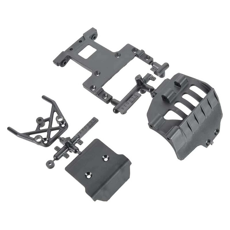 ARAC3485 Bumper Rear Chassis Plate Set: Front AR320004