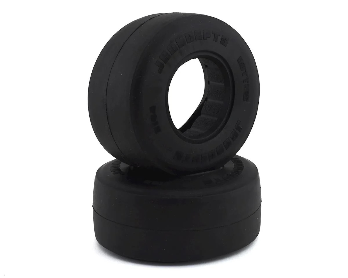 JCO319401B J Concepts - Hotties Short Course 2.2"x3.0" Rear Tires for Drag Racing, Blue Compound, Belted