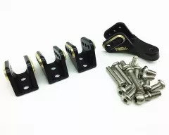 Treal Brass Axle Lower Link Mounts Set for Redcat Gen8 BLACK X002A7NR61