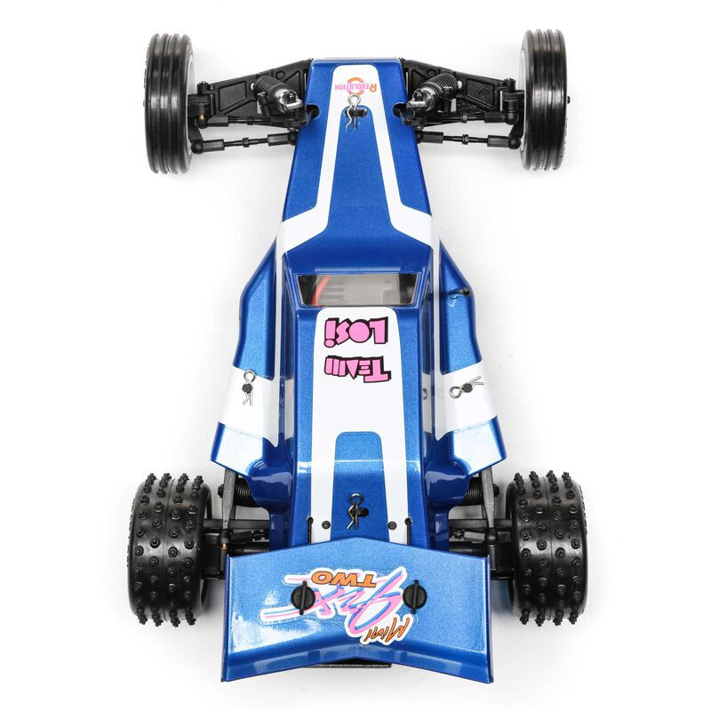 1/16 Mini JRX2 Brushed 2WD Buggy RTR, Blue  los01020T2