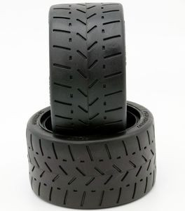 pht5102-white Powerhobby 1/8 Gripper 54/100 Belted Mounted Tires 17mm White Wheels