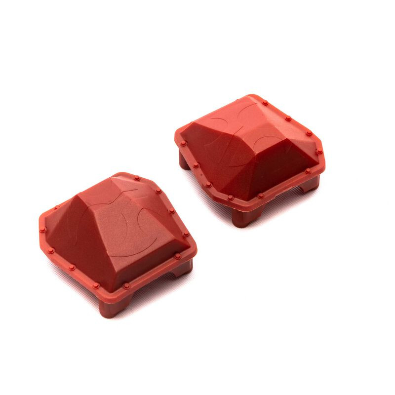 AXI252002  SCX6: AR90 Diff Cover Axle Housing Red (2)