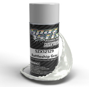 12129  Spaz Stix - Battleship Gray Aerosol Paint, 3.5oz Can szx12129