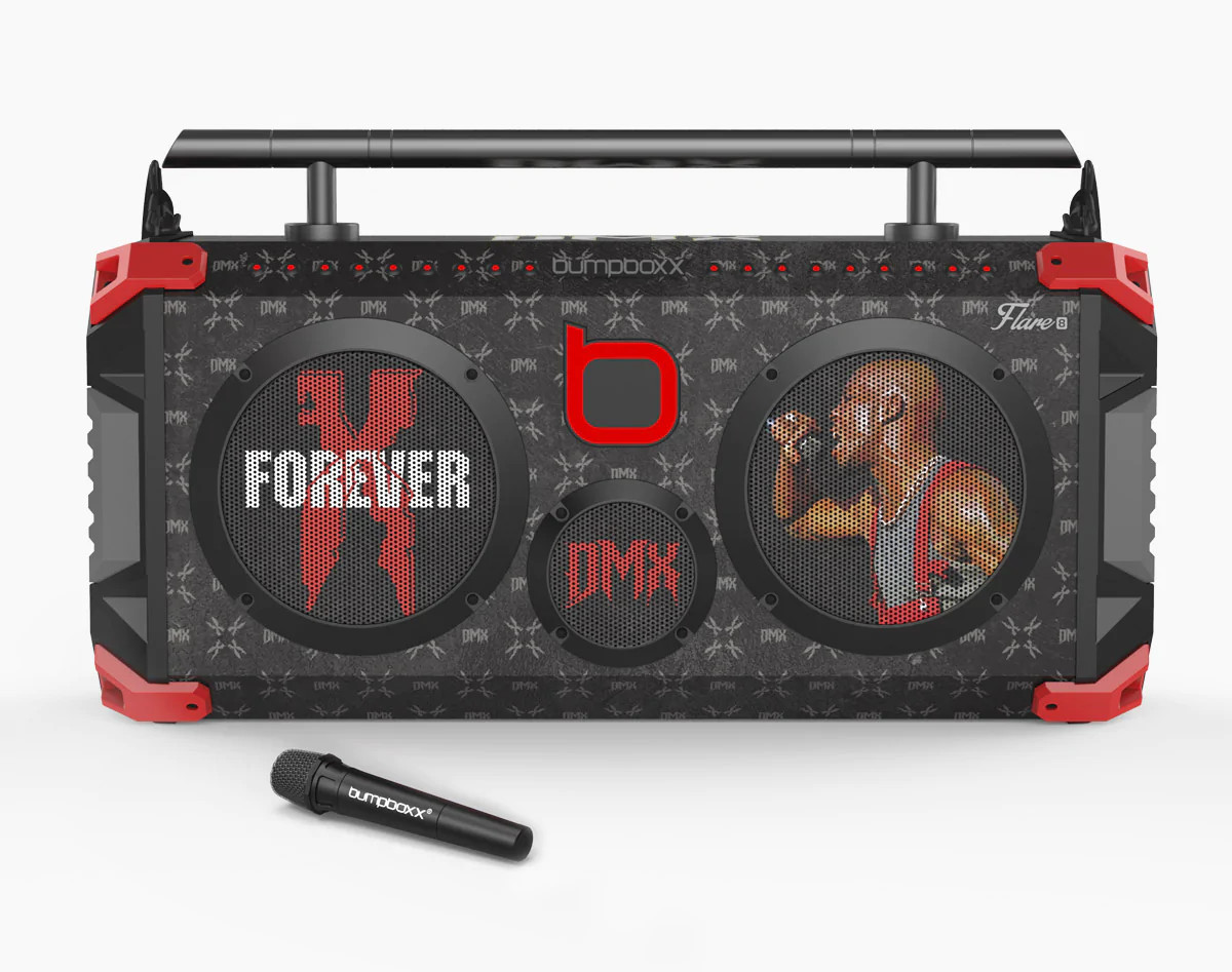 Bumpboxx Flare8 Bluetooth Boombox / DMX w/ Mic - Hobbies Galore
