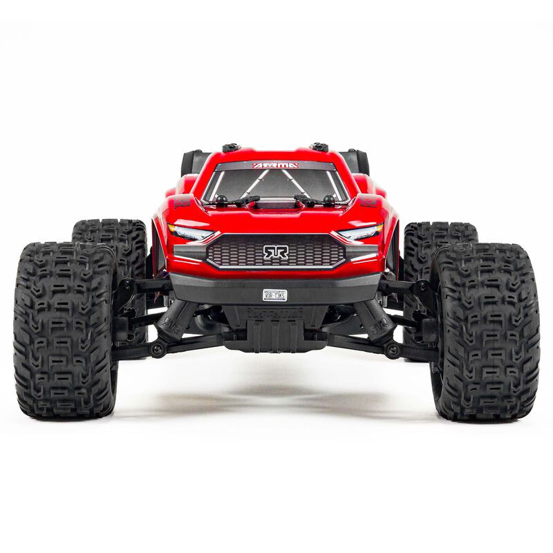 ARA4105SV4T1 1/10 VORTEKS 4X2 BOOST MEGA 550 Brushed Stadium Truck RTR with Battery & Charger, Red