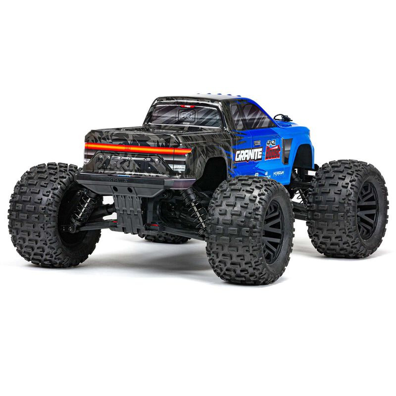ARA4102V4T2 1/10 GRANITE 4X2 BOOST MEGA 550 Brushed Monster Truck RTR, Blue