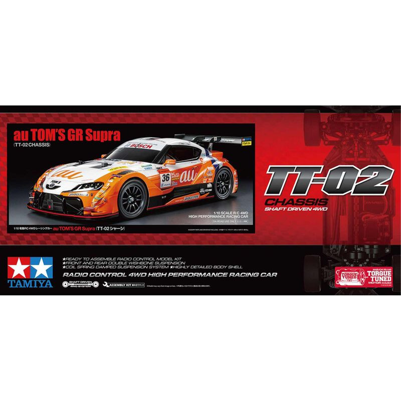 grスープラ tt02 1/10 AU TOM'S GR Supra: TT-02 TAM58703A - Hobbies Galore