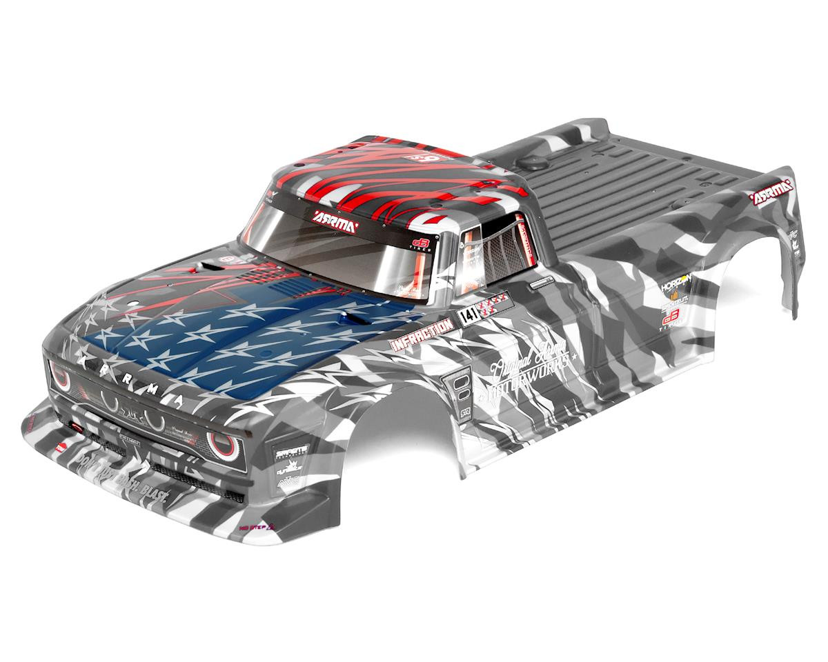  ARA410006 1/7 Painted Body, Silver/Red: INFRACTION 6S BLX 