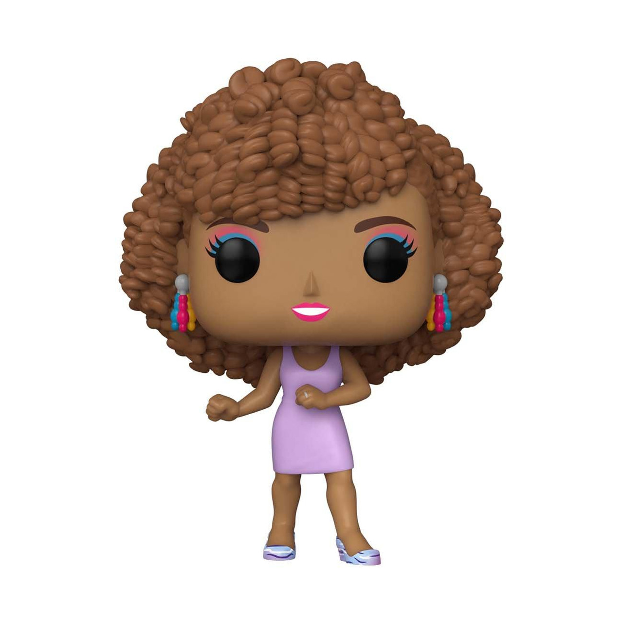 Funko POP! Icons Whitney Houston in Purple Dress 4.38-in Vinyl Figure