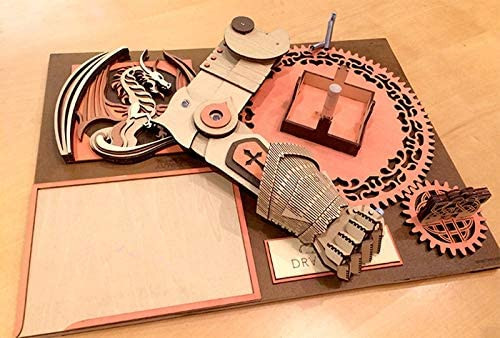 Da Vinci's Drawmaton - The Slayer - Mechanical Wooden Model Kit | Rokr