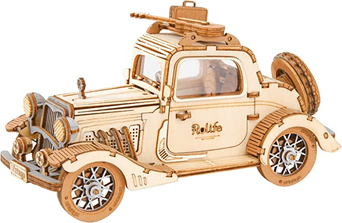 Rolife Vintage Car 3D Wooden Puzzle TG504