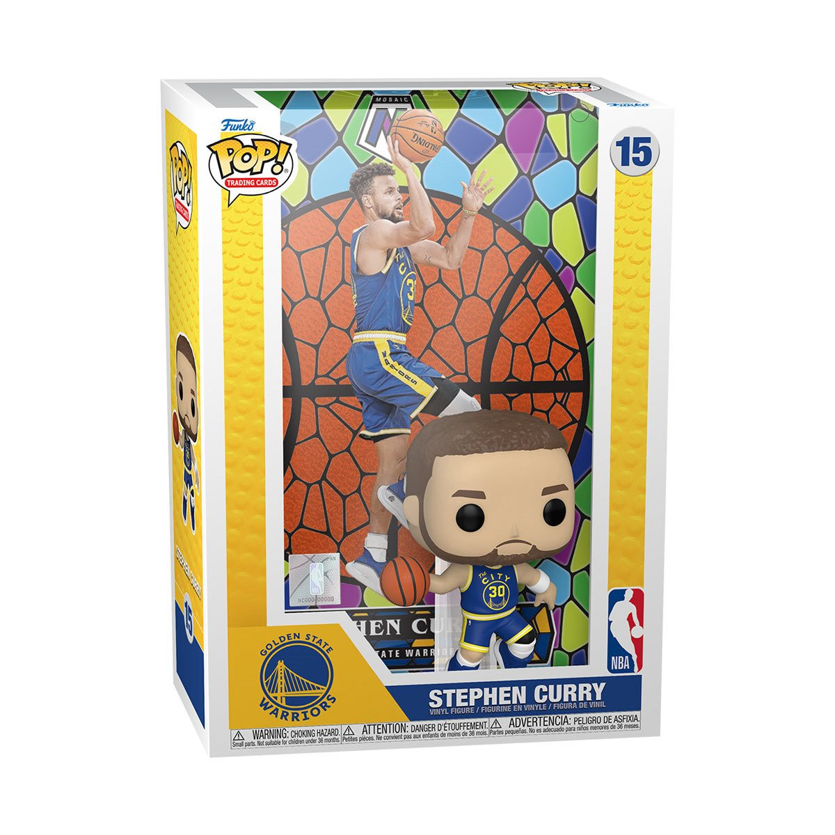 Pop! Funko Pop! Trading Cards: NBA - Stephen Curry, Golden State Warriors