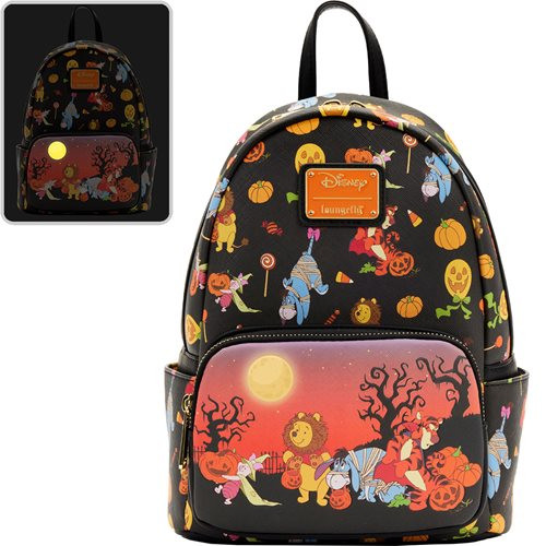 Loungefly - Winnie the Pooh Halloween Group Glow-in-the-Dark Mini-Backpack