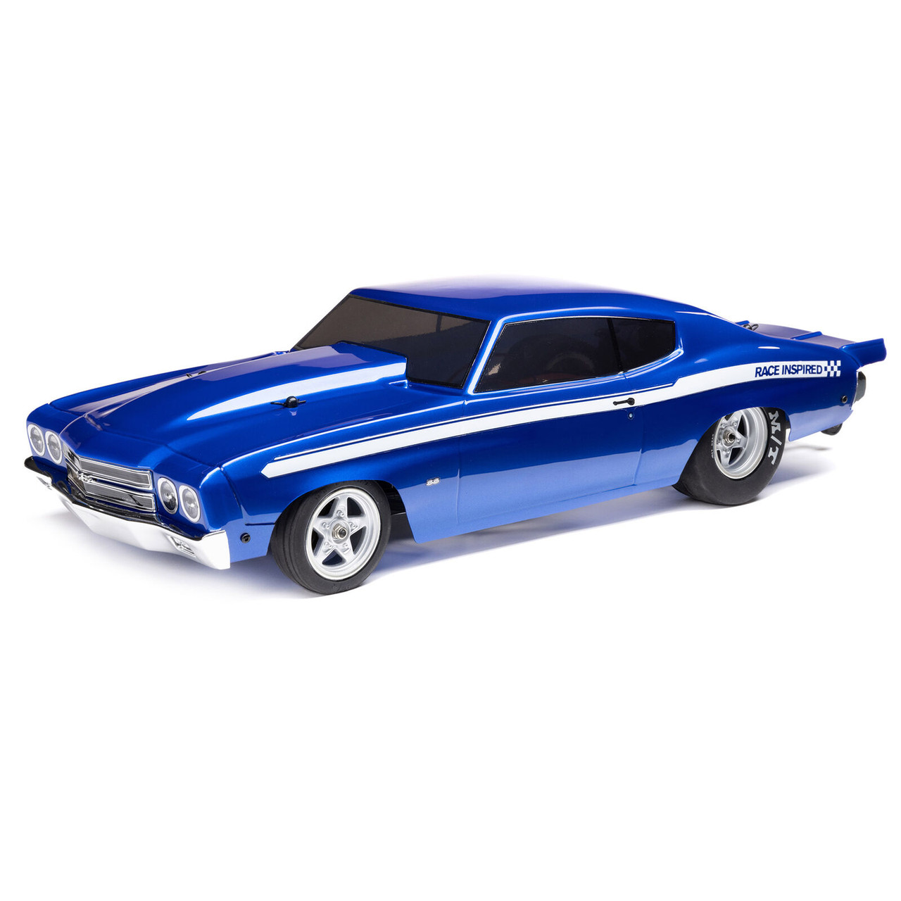  LOS01023T1 1/16 1970 Chevelle 2WD Mini No Prep Drag Car RTR, Blue