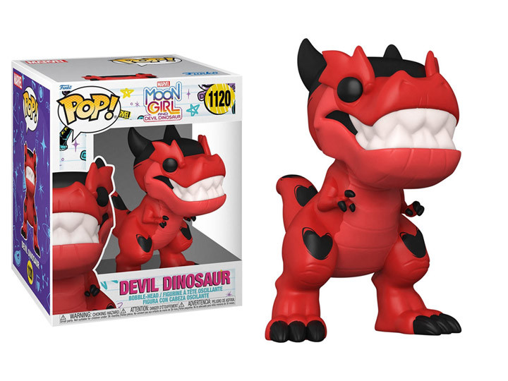  Funko POP! Marvel Moon Girl and Devil Dinosaur - Devil Dinosaur 6.1-in Vinyl Bobblehead