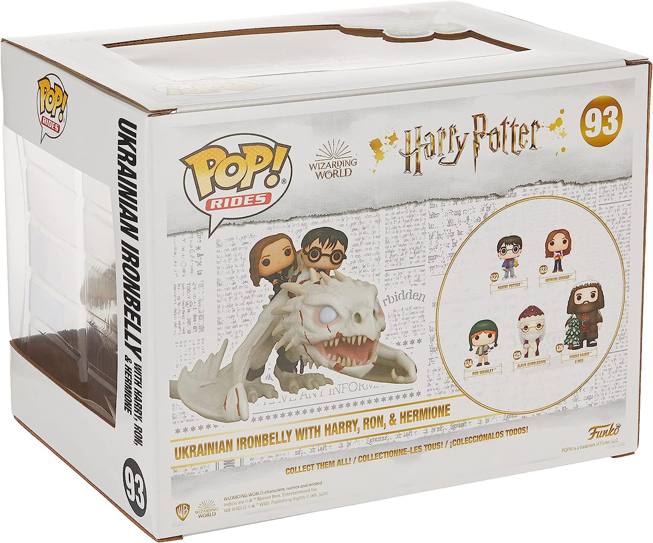 Pop!  Harry Potter Ukrainian Ironbelly with Harry, Ron, and Hermione Pop! Vinyl Ride