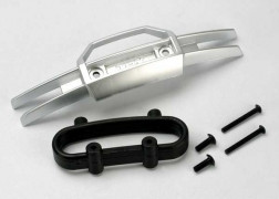 tra53345 Bumper, front/ bumper mount, front/ 4x10mm BCS (2)/ 3x25mm BCS (2