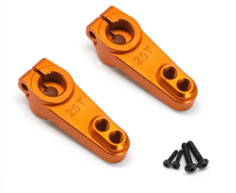 TREAL UTB18 Capra Servo Horn Set 25T (2pcs) Aluminum 7075 CNC Machined Servo Arm Upgrades X003PLC9J7 ORANGE
