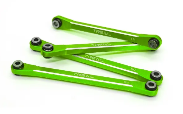 TREAL UTB18 Capra Upper Links Set (4pcs) Aluminum 7075 Upper Chassis 4-Links Upgrades X003P9JXXJ GREEN