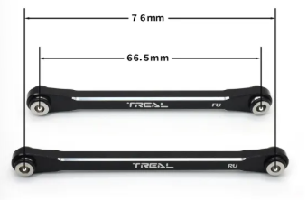 TREAL UTB18 Capra Upper Links Set (4pcs) Aluminum 7075 Upper Chassis 4-Links Upgrades X003P9SBZF ORANGE