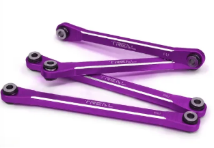 TREAL UTB18 Capra Upper Links Set (4pcs) Aluminum 7075 Upper Chassis 4-Links Upgrades X003P9SFLZ PURPLE