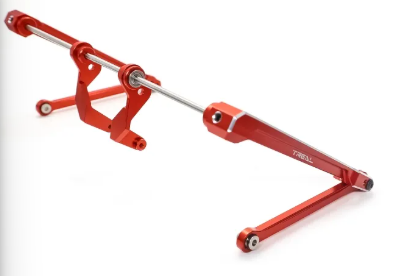 TREAL Aluminum 7075 Rear Sway Bar (Left&Right) Set for LOSI 1/10 4WD HAMMER REY U4 X003J5VFB7 RED