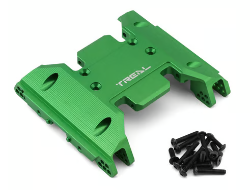 TREAL SCX6 Center Skid Plate Alu 7075 CNC Billet Machined for Axial SCX6 Upgrades Parts X0034GGU1B GREEN