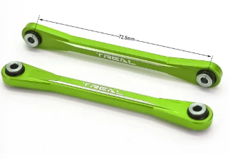 TREAL Aluminum 7075 Front Upper Links Set for 1/10 Losi Hammer Rey U4 X003C4KO3F GREEN