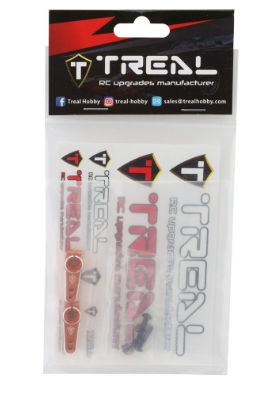 TREAL UTB18 Capra Servo Horn Set 23T (2pcs) Aluminum 7075 CNC Machined Servo Arm Upgrades X003PLWFFF ORANGE