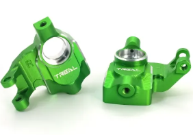 TREAL UTB18 Capra Aluminum 7075 Front Steering Knuckles Inner Portal Covers Set (2P) Upgrades X003KLAQ9H GREEN