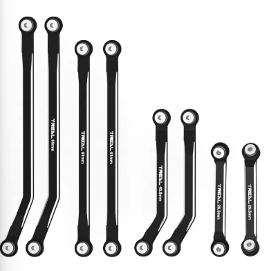 TREAL SCX24 High Clearance Links 4-Links Design (8pcs) Aluiminum 7075 for Axial SCX24 Gladiator x003h31u2f BLUE