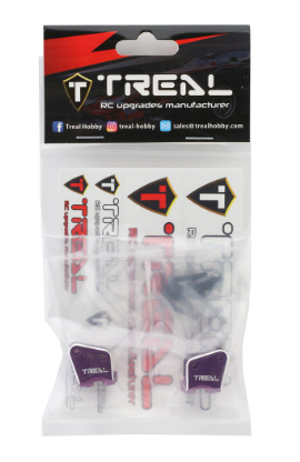 Treal Aluminum 7075 Rear Link Mounts for Axial RBX10 Ryft X0033PV4JV PURPLE