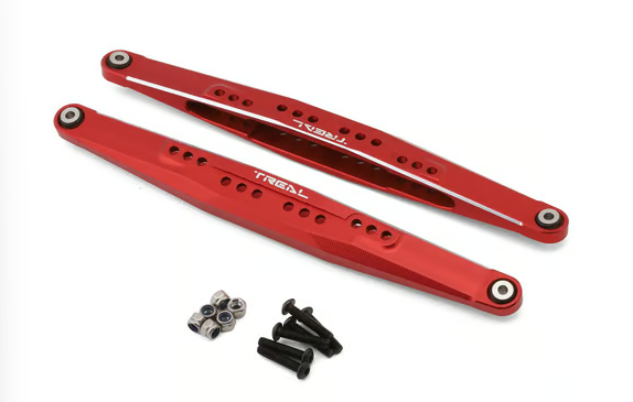 TREAL Aluminum 7075 Rear Lower Links Trailing Arms for 1/10 Losi Hammer Rey U4 X003AU5WIZ RED