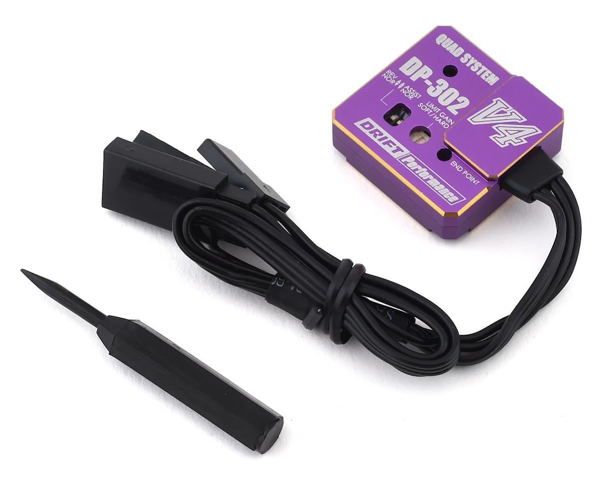 Yokomo DP-302V4 Drift Steering Gyro (Purple)  yokdpp-302v4pb