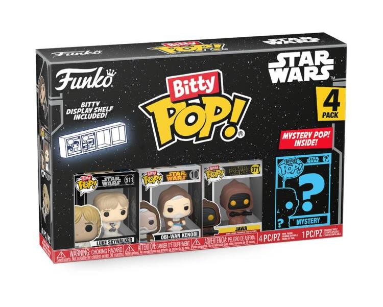 Funko Bitty  Star Wars Luke Skywalker Bitty Pop! Mini-Figure 4-Pack