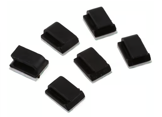 DRC-710  DragRace Concepts Self Adhesive Wire Clips (Black) (6) 