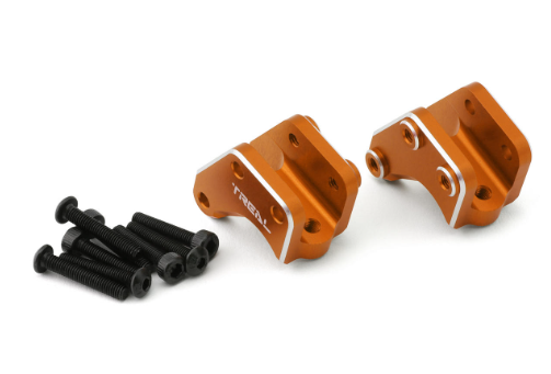 Treal Aluminum 7075 Front Link Mounts for Axial RBX10 Ryft X002XEP3CR ORANGE