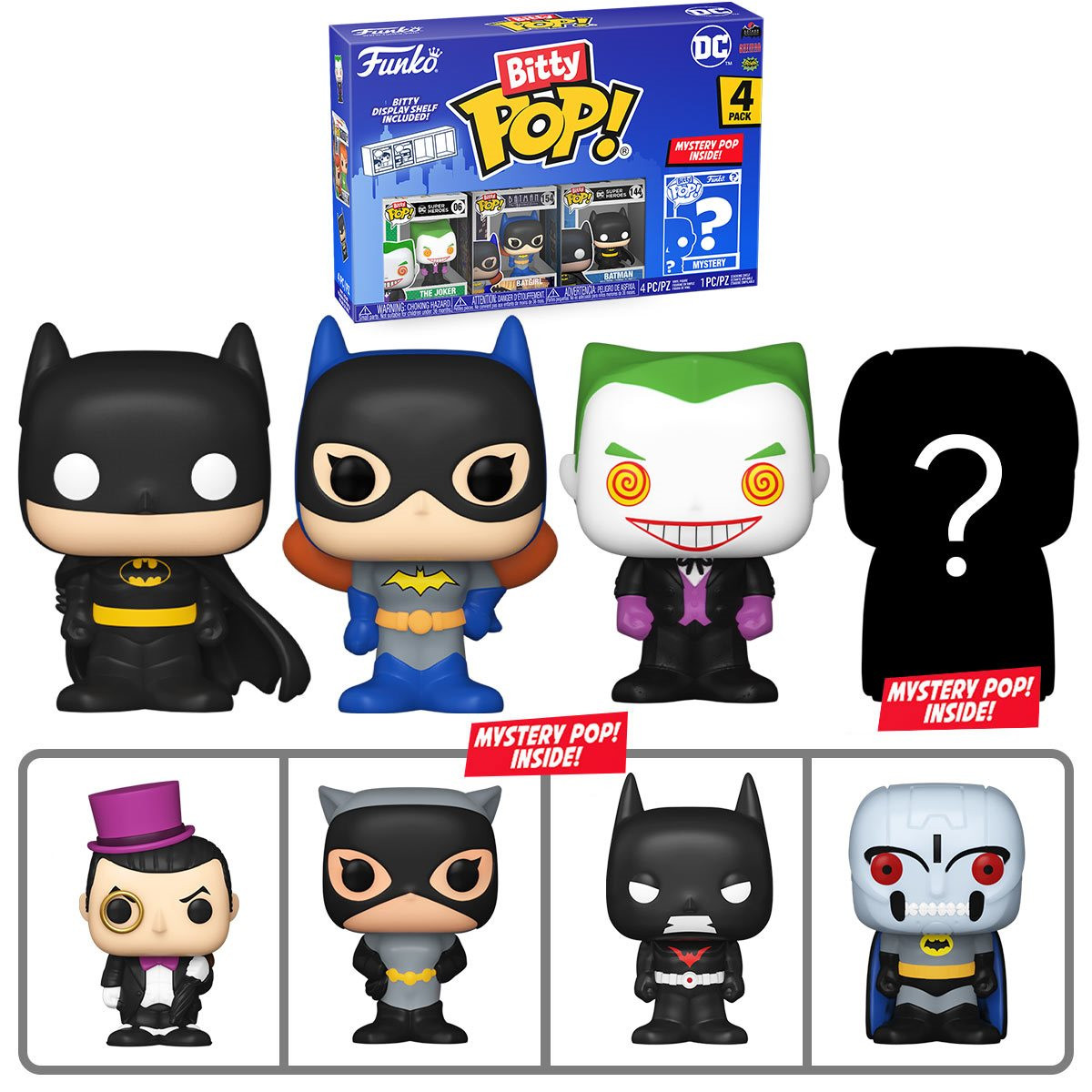 Funko Bitty Batman The Joker Bitty Pop! Mini-Figure 4-Pack