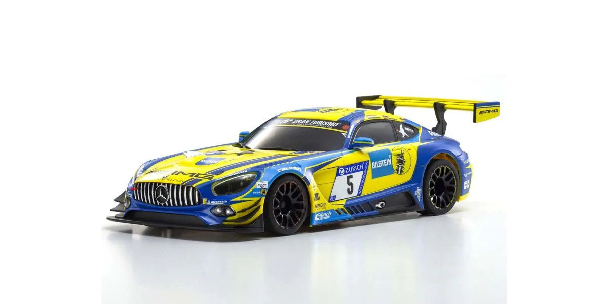 Kyosho - MINI-Z RWD Mercedes-AMG GT3 Blue/Yellow   KYO32345BLY