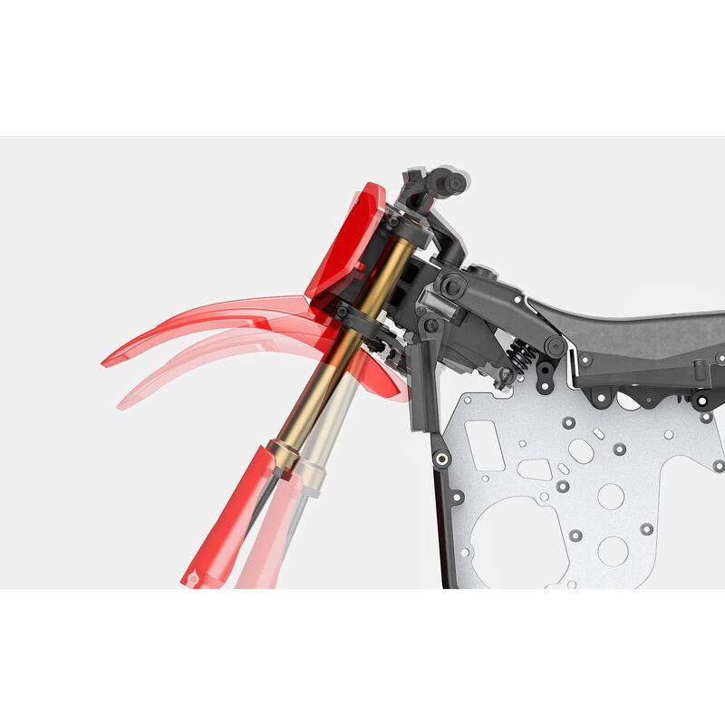 LOS06000T1 1/4 Promoto-MX Motorcycle RTR, FXR RED