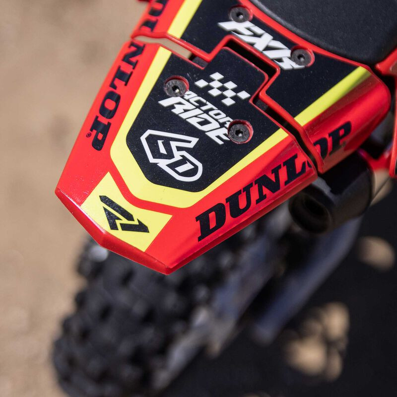 LOS06000T1 1/4 Promoto-MX Motorcycle RTR, FXR RED