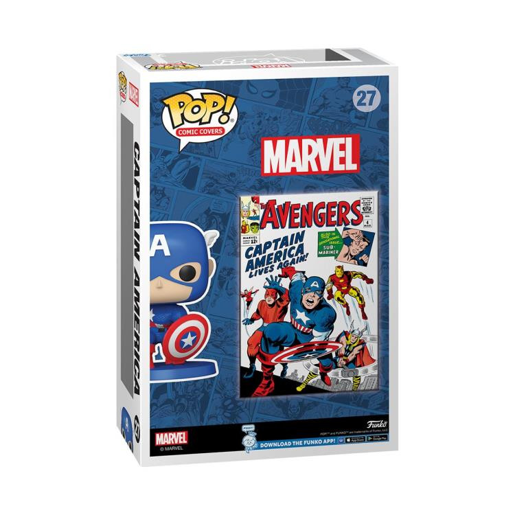 Funko Marvel The Avengers Captain America Pop! Comic Covers Vinyl 