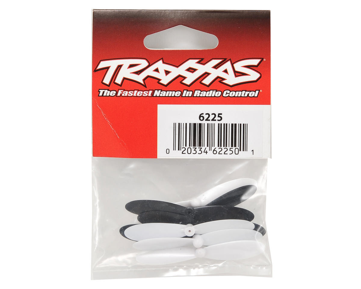 Traxxas QR-1 Rotor Blade Set White (4) Black (4) TRA6225