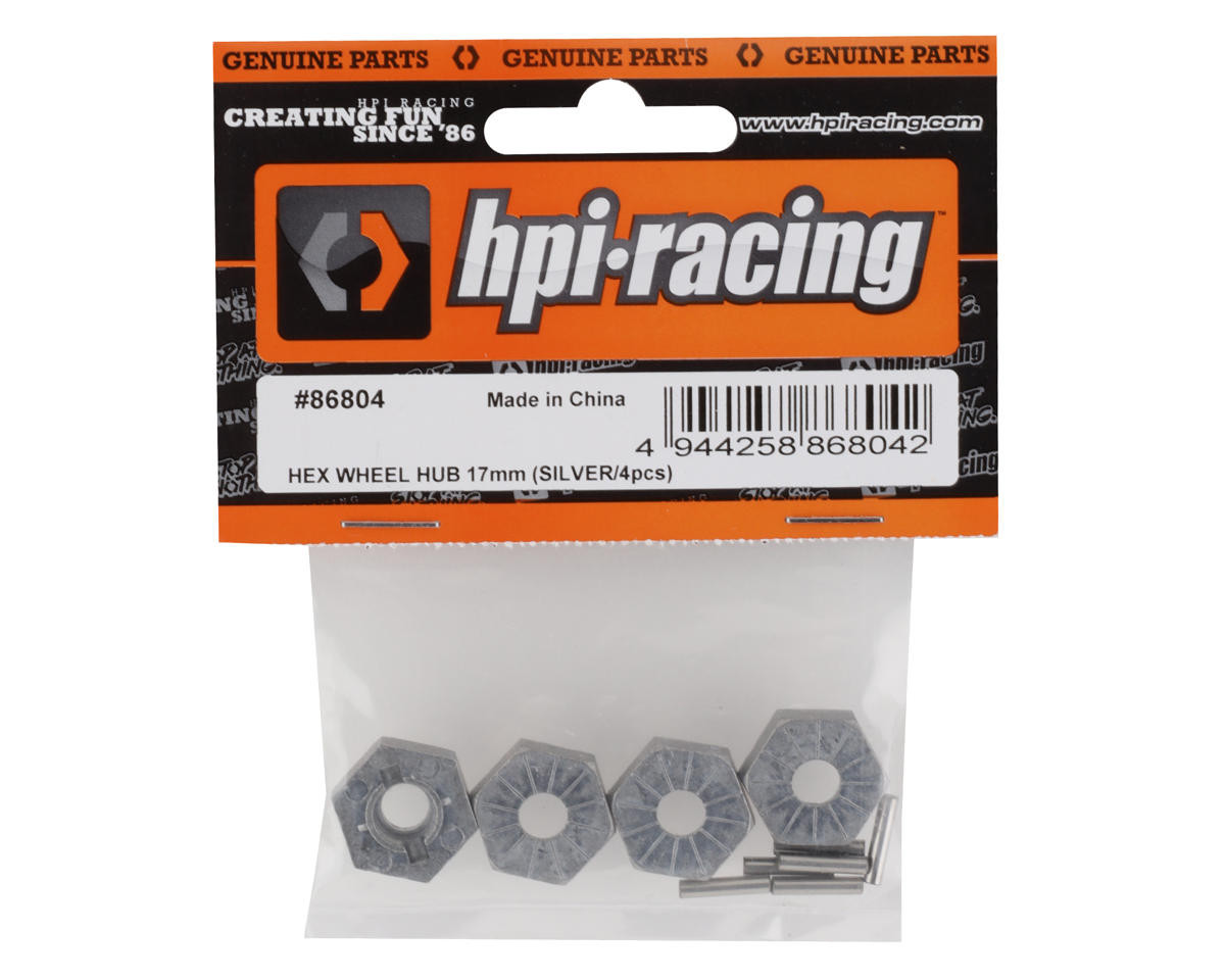  HPI 17mm Hex Wheel Hub (Silver) (4) HPI86804